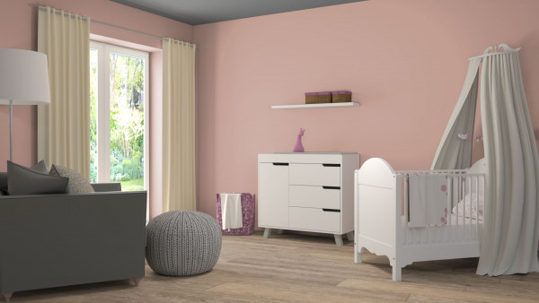 Trendfarbe Kaschmir Rosa (matte Wandfarbe)